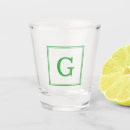 Search for monogram shot glasses Minimalist