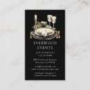 Search for table setting business cards Elegant