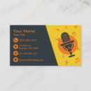 Search for microphone business cards Professional