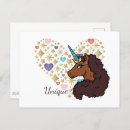 Search for blue horn postcards Licensed afro unicorn