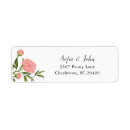 Search for marriage return address labels Watercolor