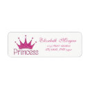 Search for tiara return address labels Princess