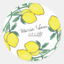 Search for citrus wedding stickers Lemon
