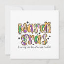 Search for mardi gras save the dates Purple