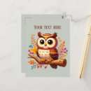 Search for fall owl postcards Cute