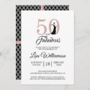 Search for blush pink 50th birthday invitations Fifty