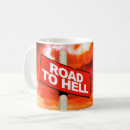 Search for road sign mugs Red