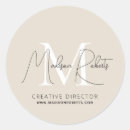 Search for beige monogram stickers Script