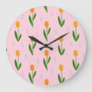 Search for flower pattern clocks Orange