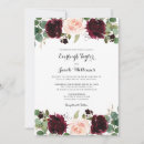 Search for burgundy and pink wedding invitations Rustic