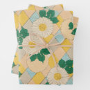 Search for daisy print wrapping paper Retro