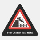 Search for triangle sign stickers Warning