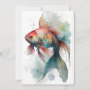 Search for goldfish cards Watercolor
