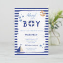 Search for sailor baby boy shower invitations Blue