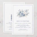 Search for blue floral border wedding invitations Elegant