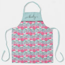 Search for pink flamingos aprons Paradise