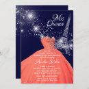 Search for coral quinceanera invitations Glitter