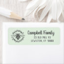 Search for bee return address labels Blue