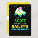 Search for glow skate party invitations Retro