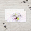 Search for cake pops business cards Pink