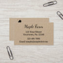 Search for syrup business cards Farm