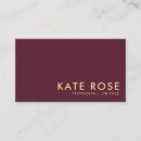 Search for burgundy business cards Simple