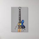 Search for electric guitar canvas prints Black
