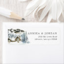 Search for mountain cabin return address labels Winter