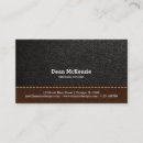 Search for black leather textured business cards Interior design