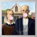 Search for american gothic art Farmer and wife