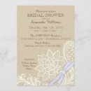 Search for linen bridal shower invitations Burlap