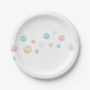 Search for peace sign paper plates Groovy