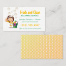Search for cleaning girl business cards Housekeeping