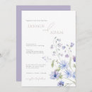Search for lilac and blue invitations Floral