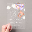 Search for balloons birthday invitations Teddy bear