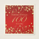 Search for 100th birthday napkins Red