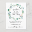 Search for green wreath invitations Calligraphy