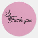 Search for crown thank you stickers Pink