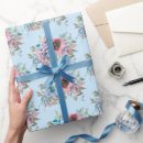 Search for old fashion wrapping paper Blue