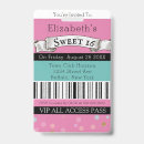 Search for vip sweet 16 invitations Girly