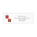 Search for box return address labels Red
