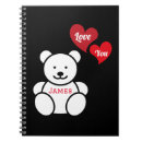 Search for teddy bear notebooks Heart