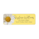 Search for daisies return address labels Pretty