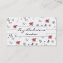 Search for red floral pattern business cards Watercolor
