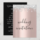 Search for rose gold and grey wedding invitations Typography