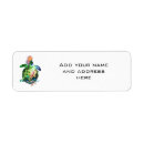 Search for green turtle return address labels Blue