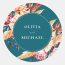 Search for floral chic wedding stickers Elegant