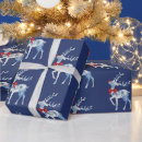 Search for white reindeer wrapping paper Blue and white