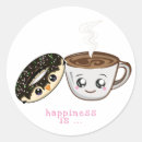 Search for kawaii coffee stickers Doughnut