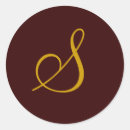 Search for monogram s wedding stickers Initial